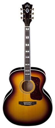open zoom image for Guild F50 Jumbo Acoustic Guitar (with Case), Antique Burst