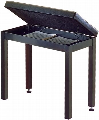 open zoom image for QuikLok PB120 Steel Frame Piano Bench with Music Compartment, Main