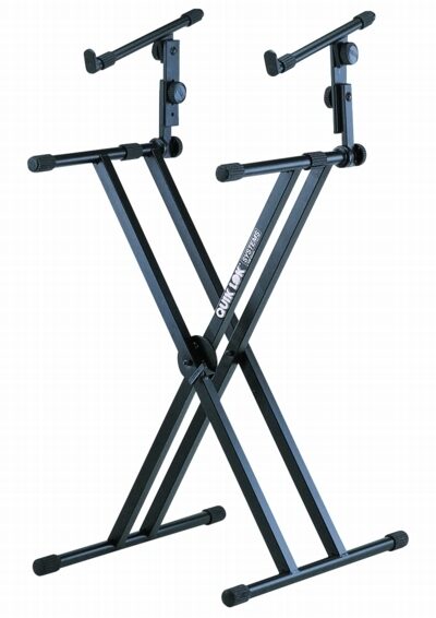 open zoom image for QuikLok QL642 Pro Series Heavy-Duty X Keyboard Stand with Tilt-Adjustable 2nd Tier, Main