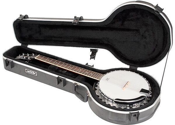 open zoom image for SKB 6-String Banjo Case with TSA Latch, New, view