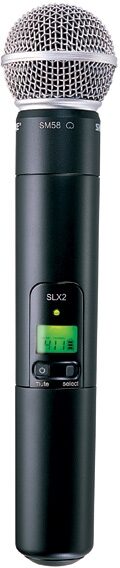 open zoom image for Shure SLX24/SM58 UHF Handheld Wireless Microphone, SLX2 Transmitter