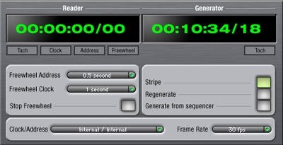open zoom image for Mark of the Unicorn (MOTU) Traveler Portable FireWire Audio Interface, SMPTE Window