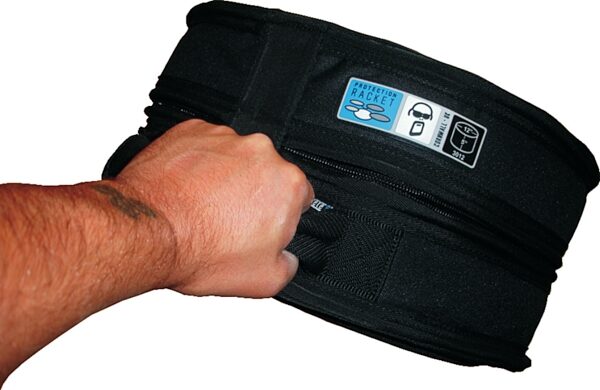 open zoom image for Protection Racket Padded Snare Drum Bag, 4x14 Inch, 3004, In Use