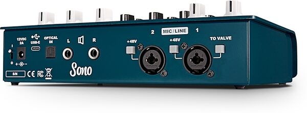 open zoom image for Audient Sono USB Guitar Recording Audio Interface, Angled Back