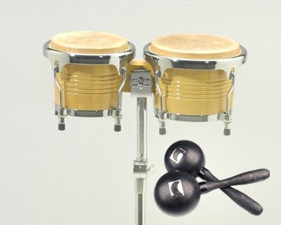 open zoom image for Sonor Champion CB78 Bongo Set, Natural, with Maracas