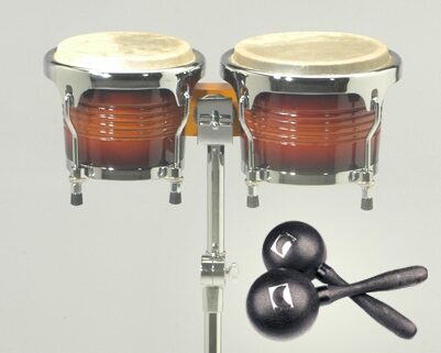 open zoom image for Sonor Champion CB78 Bongo Set, Sunburst, with Maracas
