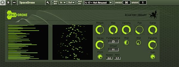 open zoom image for Native Instruments Reaktor (Macintosh and Windows), Space Drone