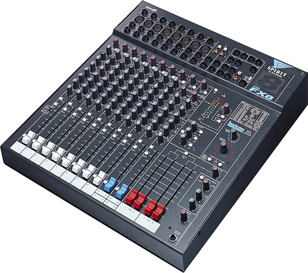 open zoom image for Spirit by Soundcraft FX8 4-Buss 12-Channel Mixer, Main
