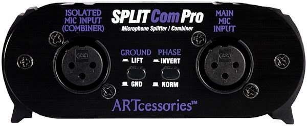 open zoom image for ART SPLITCom Pro Microphone Splitter/Combiner, New, Front