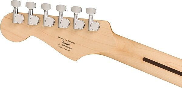 open zoom image for Squier Sonic Stratocaster Electric Guitar, Black, Action Position Back