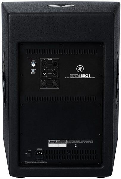 open zoom image for Mackie SRM1801 Powered Subwoofer (1000 Watts, 1x18"), Rear