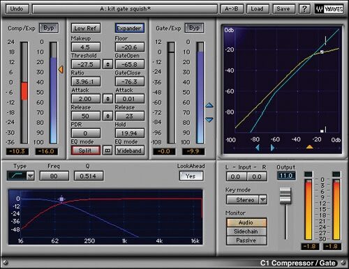 open zoom image for Waves Native Silver Bundle (Windows and Macintosh), C1 Compressor