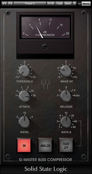 open zoom image for Waves SSL 4000 Collection Native, Master Buss Compressor