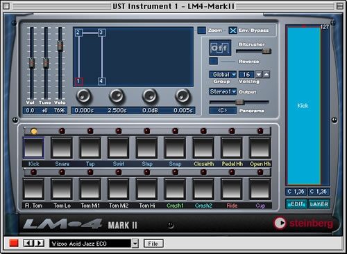 open zoom image for Steinberg LM4 MKII VST Virtual Drum Machine (Macintosh and Windows), Main