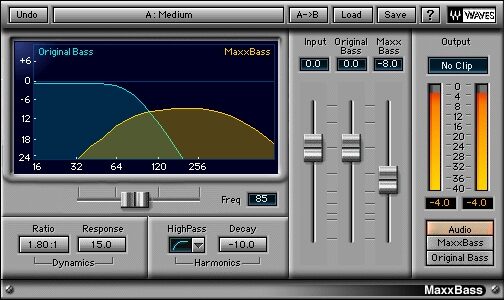 open zoom image for Waves Native Silver Bundle (Windows and Macintosh), MaxxBass