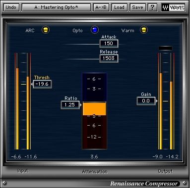 open zoom image for Waves Native Silver Bundle (Windows and Macintosh), Renaissance Compressor