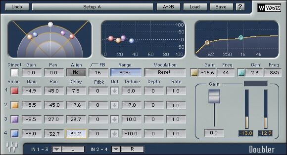 open zoom image for Waves Musicians II Native Plug-In Bundle (Macintosh and Windows), Doubler