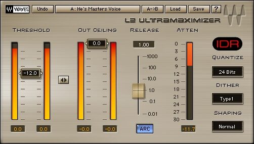 open zoom image for Waves Masters Bundle Native Version (Windows and Macintosh), L2 Ultramaximizer