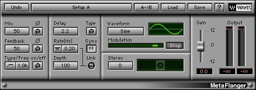 open zoom image for Waves Native Platinum Bundle (Macintosh and Windows), MetaFlanger