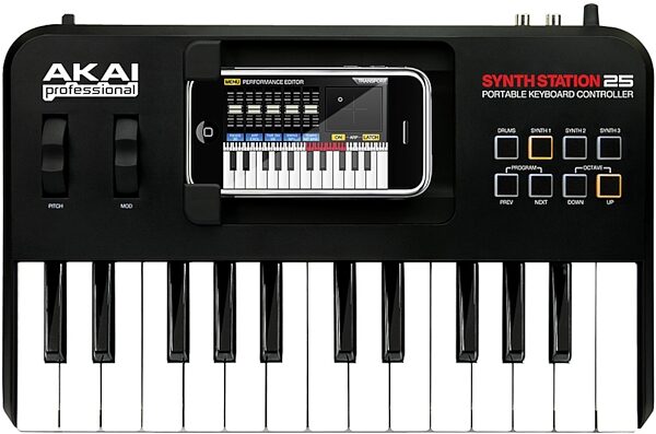 open zoom image for Akai SynthStation25 Piano Keyboard for iPhone and iPod Touch, Main
