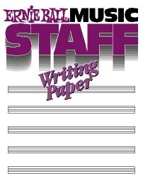open zoom image for Ernie Ball Music Staff Writing Paper Book, Main