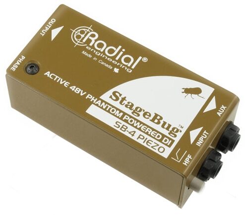 open zoom image for Radial StageBug SB-4 Piezo Compact Active Piezo Pickup DI Direct Box, New, Main