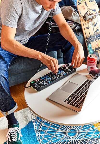open zoom image for Hercules DJControl Starlight DJ Controller, New, Action Position Back