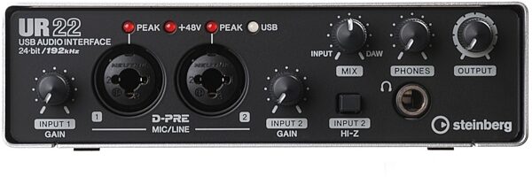 open zoom image for Steinberg UR22 USB Audio Interface, Front