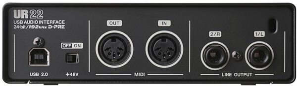 open zoom image for Steinberg UR22 USB Audio Interface, Rear