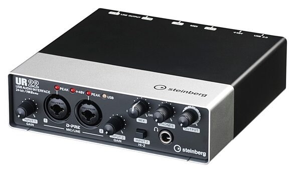 open zoom image for Steinberg UR22 USB Audio Interface, Right Angle