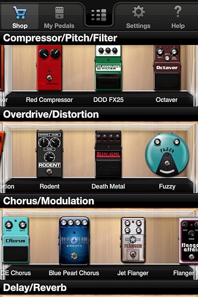 open zoom image for DigiTech iStomp Downloadable Guitar Effects Pedal, Stomp Shop 1