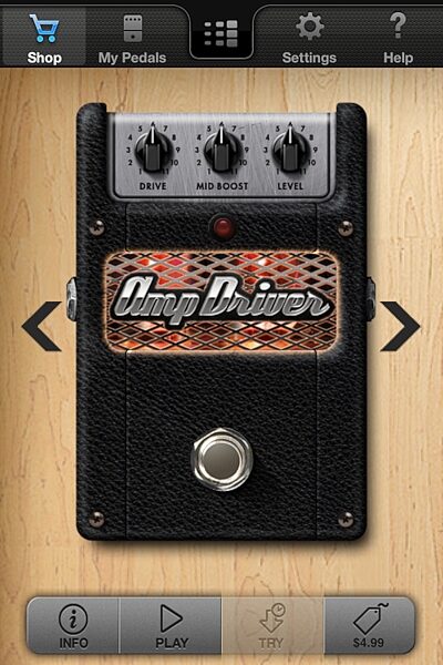 open zoom image for DigiTech iStomp Downloadable Guitar Effects Pedal, Ampdriver