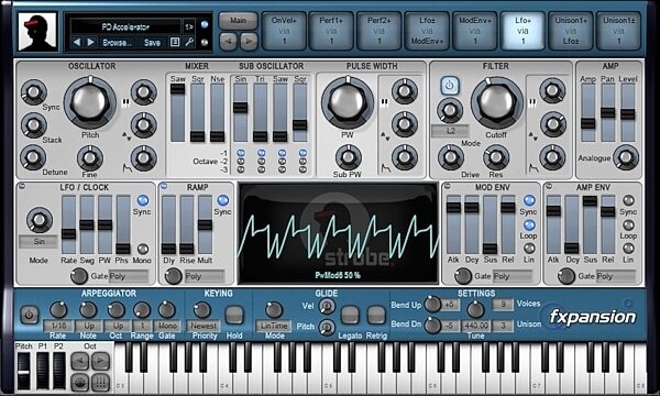 open zoom image for FXpansion D-CAM Synth Squad Software Synthesizer Suite, Screenshot - Strobe