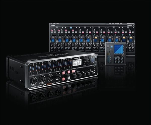 open zoom image for Roland UA-1610 Studio-Capture USB 2.0 Audio Interface, Glamour View with Editor