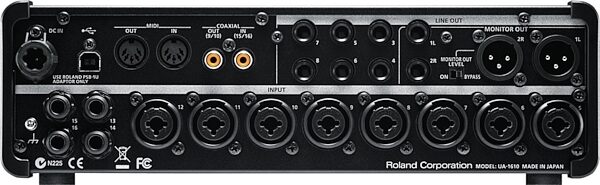 open zoom image for Roland UA-1610 Studio-Capture USB 2.0 Audio Interface, Back