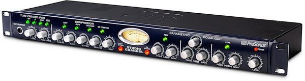 open zoom image for PreSonus Studio Channel Tube Microphone Preamp, New, Angle