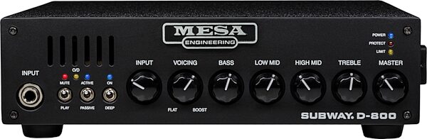 open zoom image for Mesa/Boogie Subway D-800 Bass Guitar Amplifier Head (800 Watts), New, Action Position Back