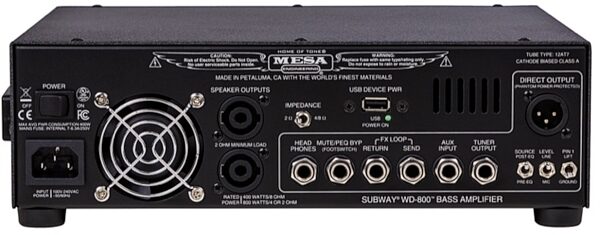 open zoom image for Mesa/Boogie Subway WD-800 Hybrid Bass Guitar Amplifier Head (800 Watts), New, view