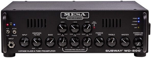 open zoom image for Mesa/Boogie Subway WD-800 Hybrid Bass Guitar Amplifier Head (800 Watts), New, Main