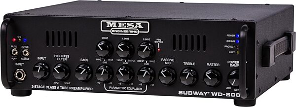 open zoom image for Mesa/Boogie Subway WD-800 Hybrid Bass Guitar Amplifier Head (800 Watts), New, Action Position Back