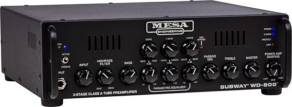 open zoom image for Mesa/Boogie Subway WD-800 Hybrid Bass Guitar Amplifier Head (800 Watts), New, Action Position Back