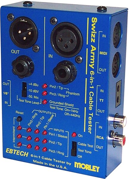 open zoom image for EBTech Swizz Army 6 in 1 Cable Tester, Vertical