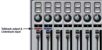 open zoom image for Mark of the Unicorn (MOTU) Traveler Portable FireWire Audio Interface, Talkback Function