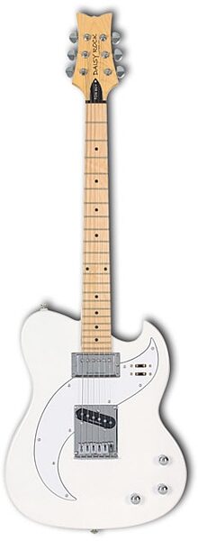 open zoom image for Daisy Rock Tom Boy Electric Guitar (Maple), White Lightning
