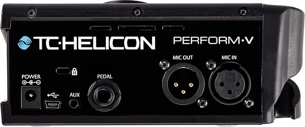 open zoom image for TC-Helicon Perform-V Vocal Performance Mic-Stand-Mount Processor, Rear