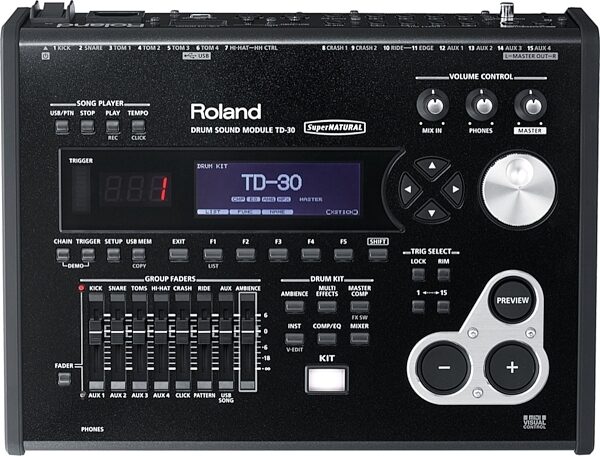 open zoom image for Roland TD-30 Drum Sound Module with SuperNATURAL Sounds, Main