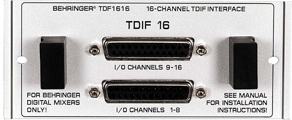 open zoom image for Behringer TDF1616 16-Channel TDIF Interface for DDX3216, Main