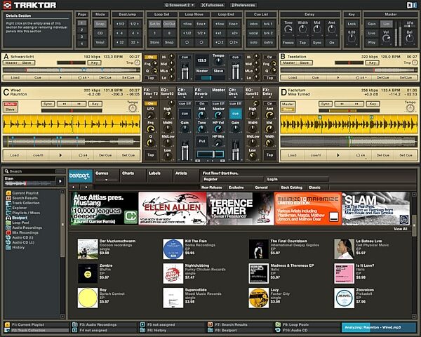 open zoom image for Native Instruments Traktor DJ Studio (Macintosh and Windows), Main