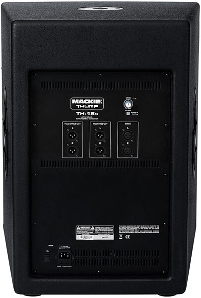 open zoom image for Mackie TH18S Powered Subwoofer (1000 Watts, 1x18 in.), Back