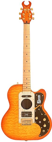 open zoom image for Burns USA Steer Deluxe Cutaway Electric Guitar, Honey Burst